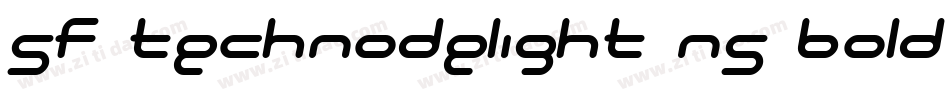 SF Technodelight NS Bold Italic字体转换